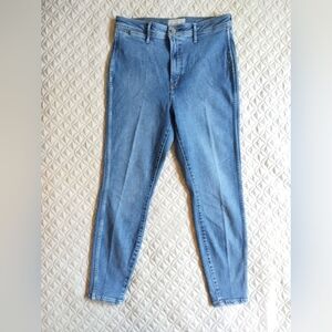 Everlane The Way High Clean Front Skinny Jean Stretch Vintage Blue 32R
